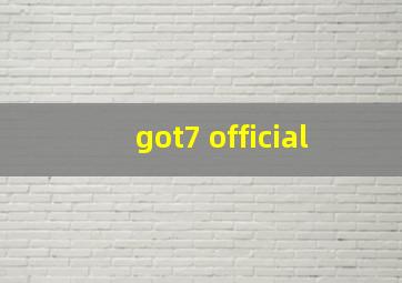 got7 official